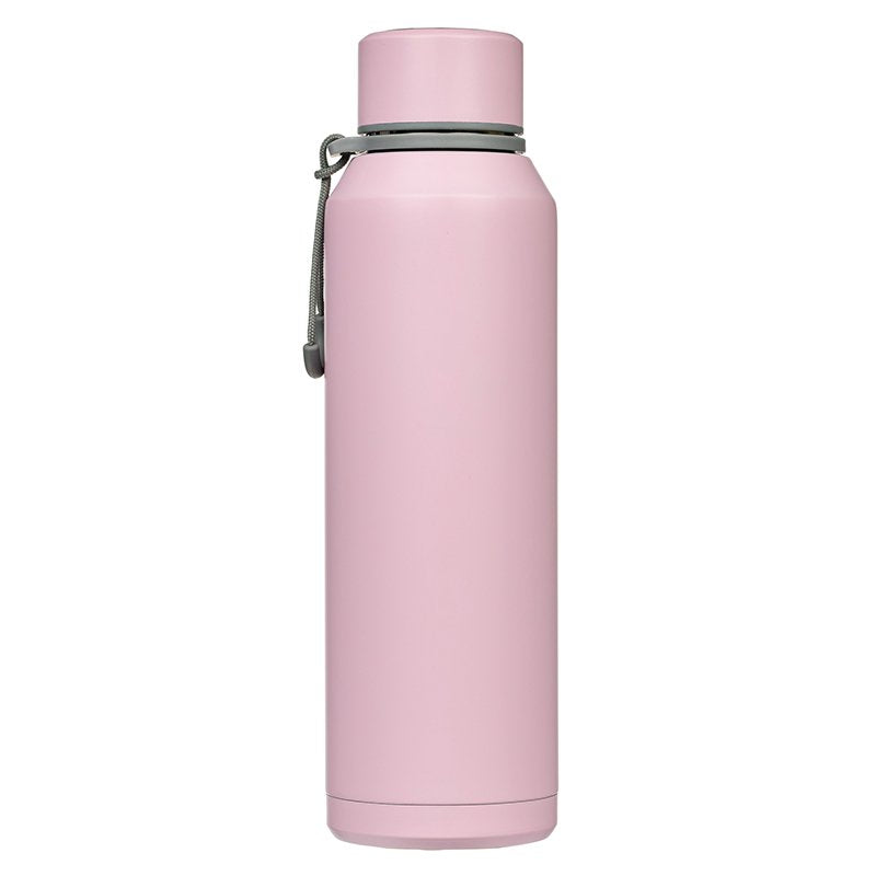 Be Still, Stainless Steel Water Bottle, Pink