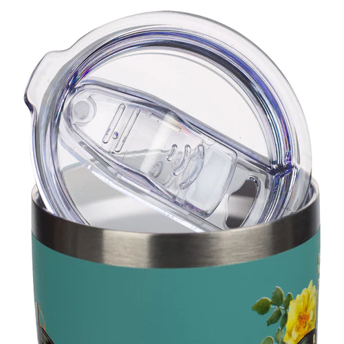 Hope Stainless Steel Travel Mug, Teal Butterfly
