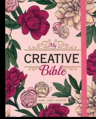 KJV My Creative Bible--soft leather-look, pink floral