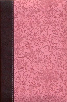 KJV Pocket Bible--soft leather-look, pink/brown with zipper
