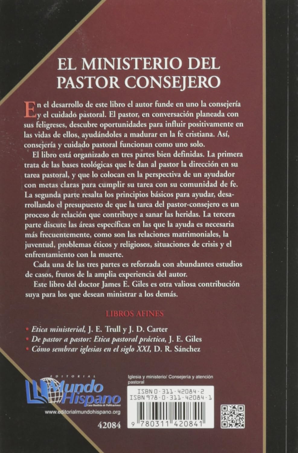 El Ministerio del Pastor Consejero