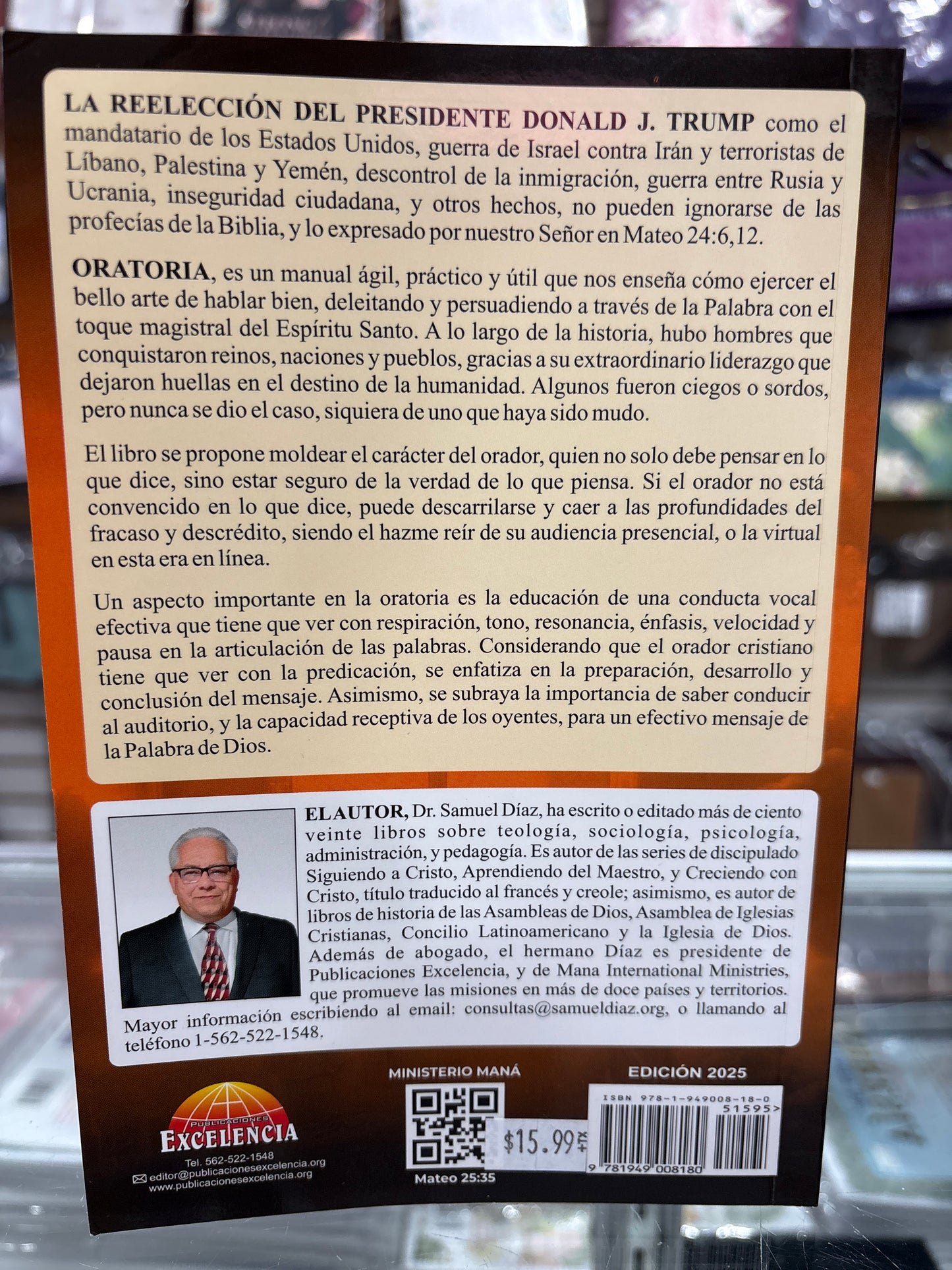 ORATORIA. Carácter de la voz en la predicación de la Palabra 2025