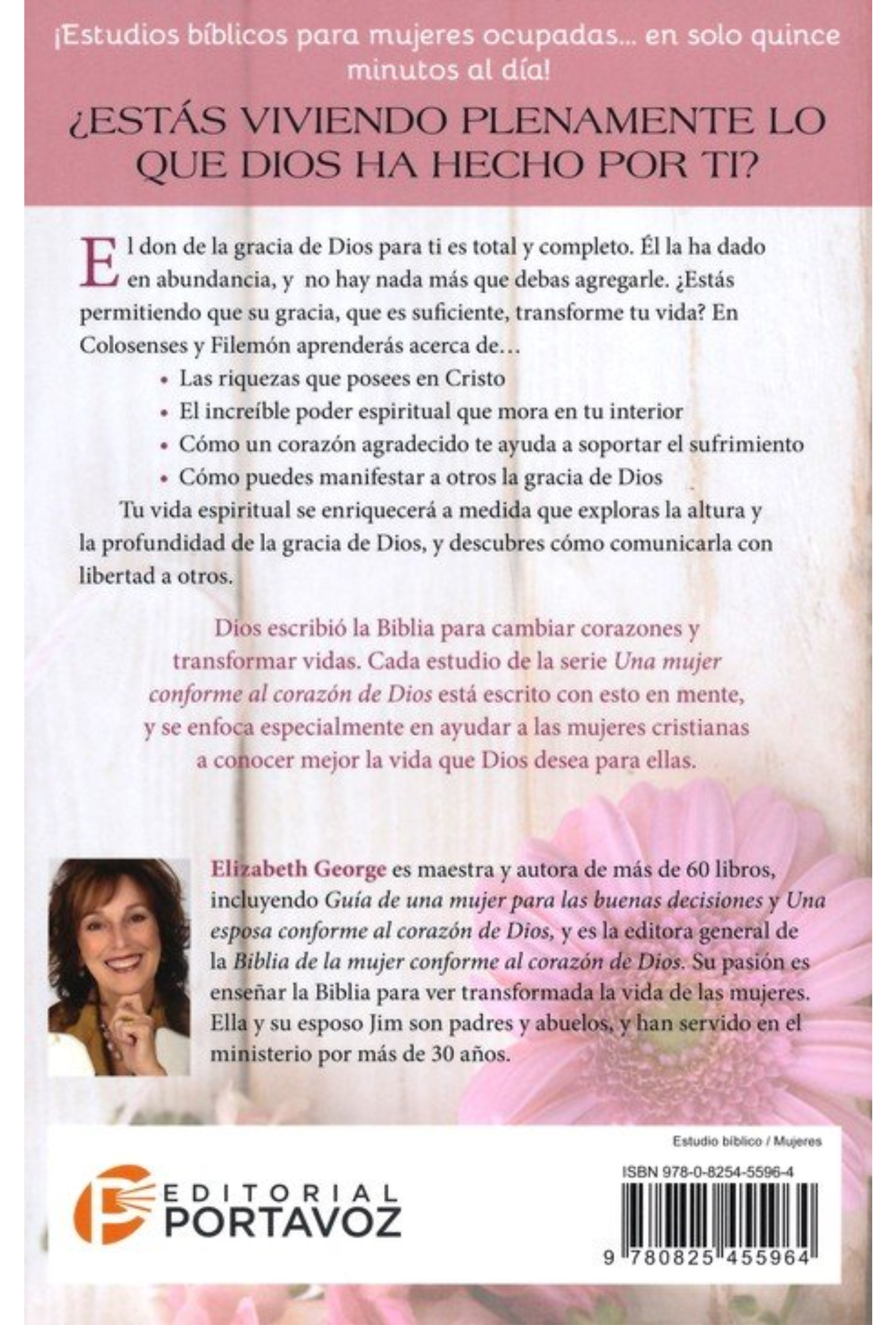 Colosenses/Filemón: Descubre la gracia de Dios – Tapa Blanda – Elizabeth George