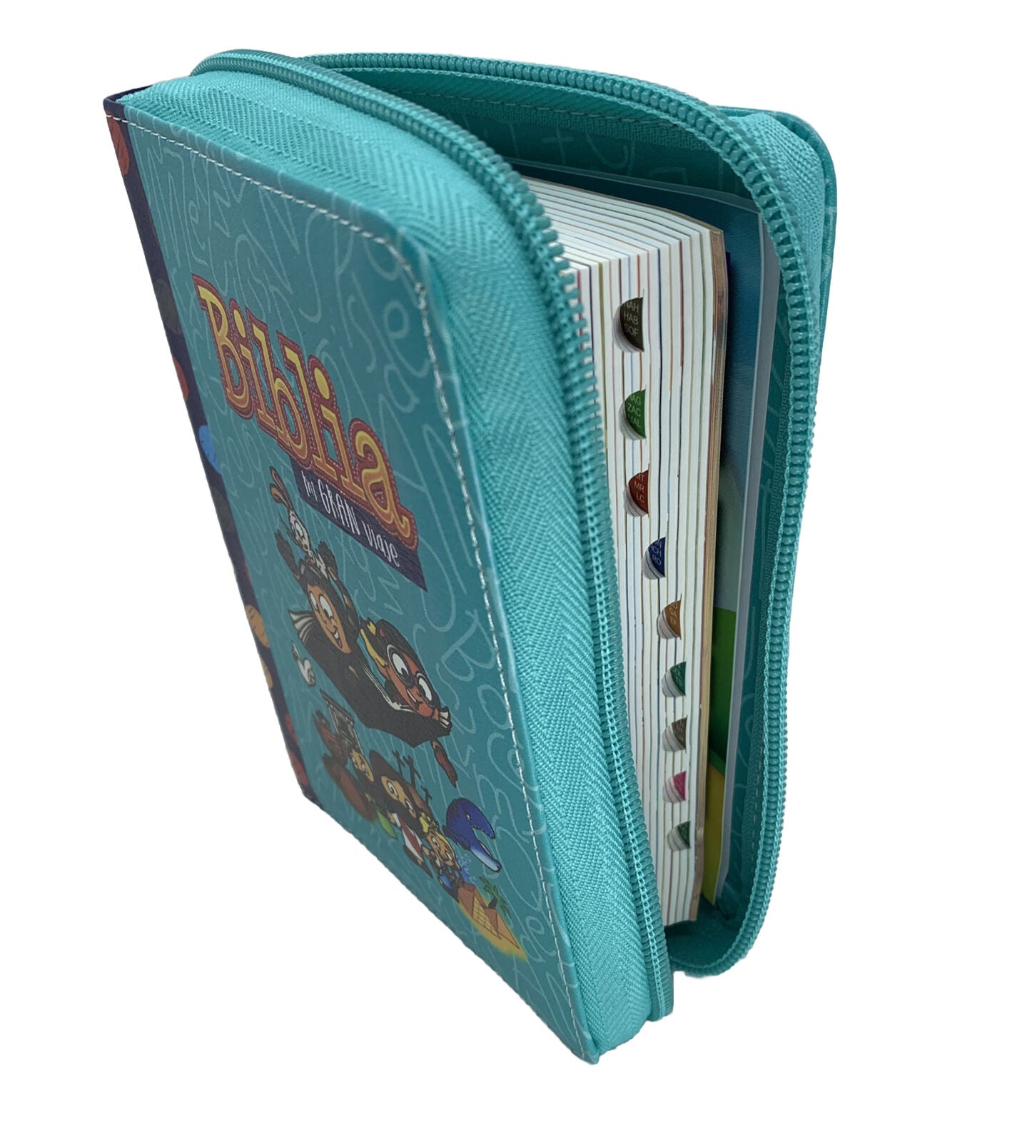Biblia Mi Gran Viaje Turquesa Con Indice Y Cierre