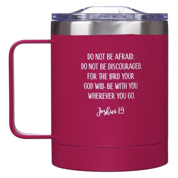 Be Strong and Courageous, Stainless Steel Camp Mug