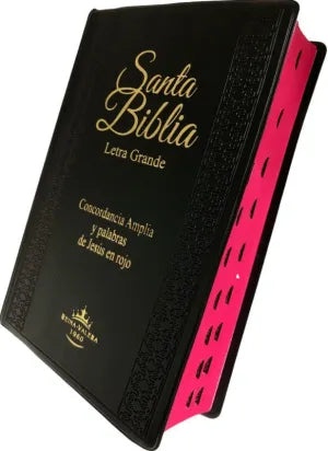 Biblia Letra Grande Concordancia Amplia RV1960, Manual Tapa Vinilo, Negro