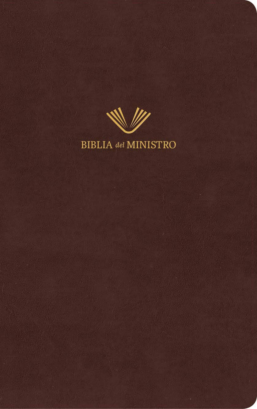 Biblia Del Ministro RVR 1960 | Piel Fabricada Caoba Fino