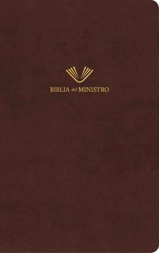 Biblia Del Ministro RVR 1960 | Piel Fabricada Caoba Fino