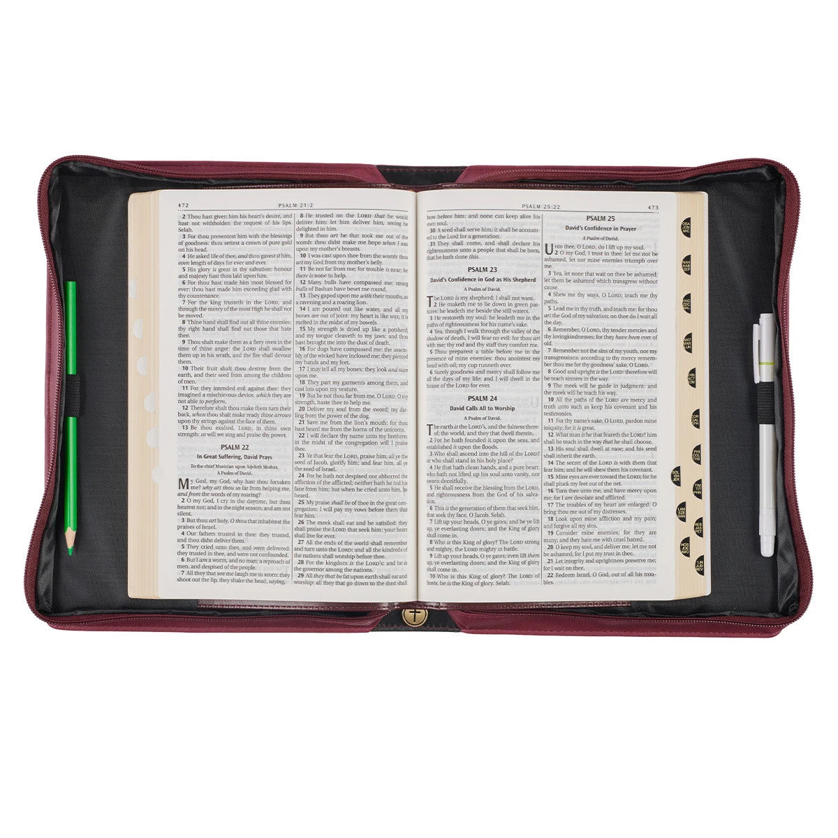 Bible Cover Medium: I Know the Plans I Have For You Maroon/Pink Floral (Jer. 29:11)