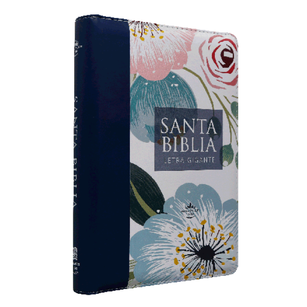 Biblia Reina Valera 1960 Letra Grande 14 Puntos Concordancia Cierre Flores