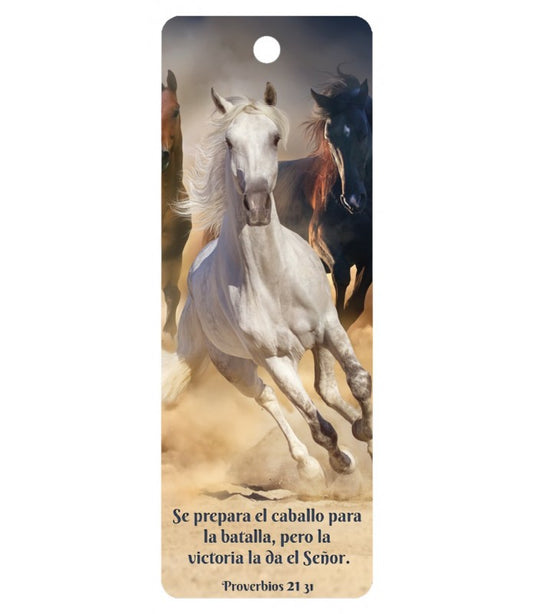 Separador 3D Proverbios 21:31 Caballo
