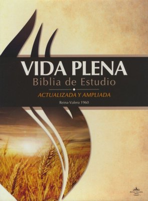Biblia de Estudio RVR 1960 Vida Plena, Piel Fabricada, Negra Con Index