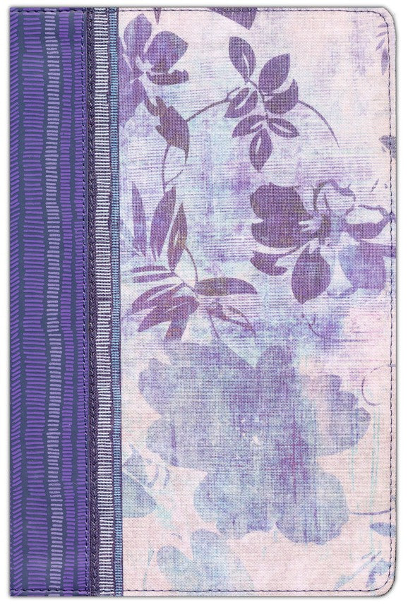 Biblia de Estudio Mujeres Tapa Dura Azul Floreado