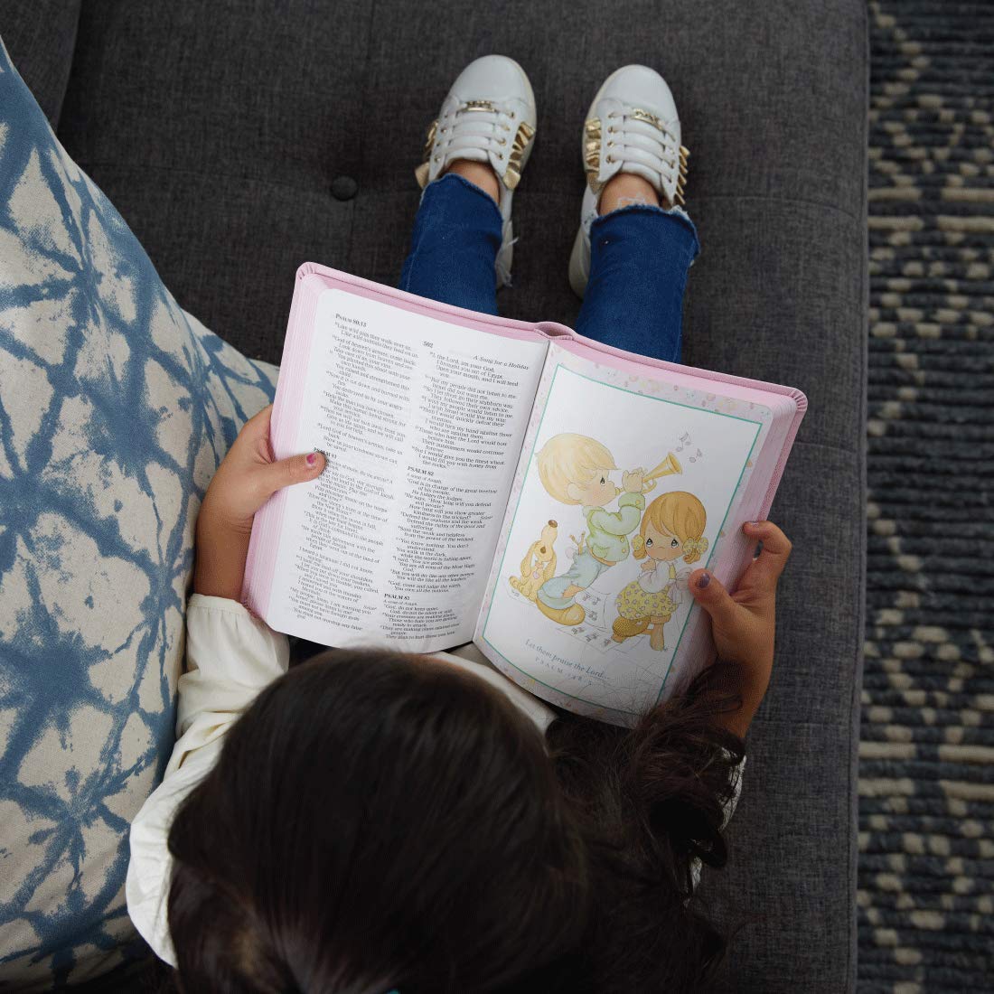 NRSVCE, Precious Moments Bible, Pink, Leathersoft, Comfort Print: Holy Bible