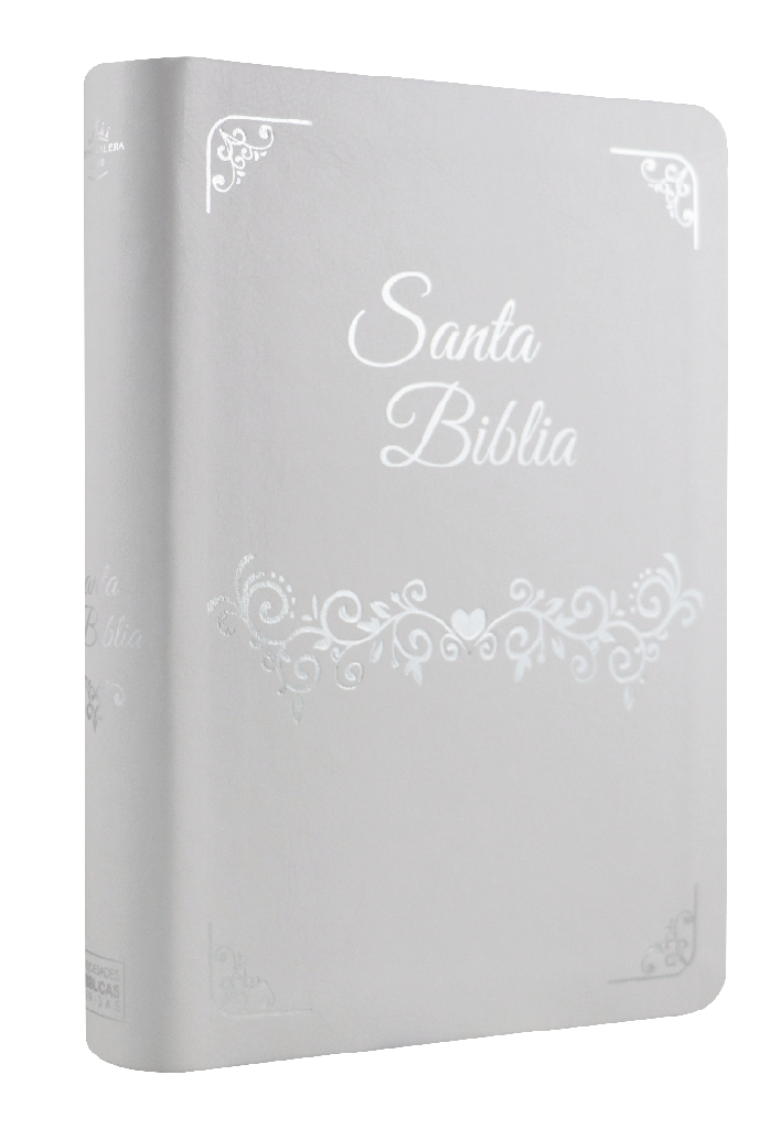 Santa Biblia RVR60 - letra super-gigante semi cuero, blanco