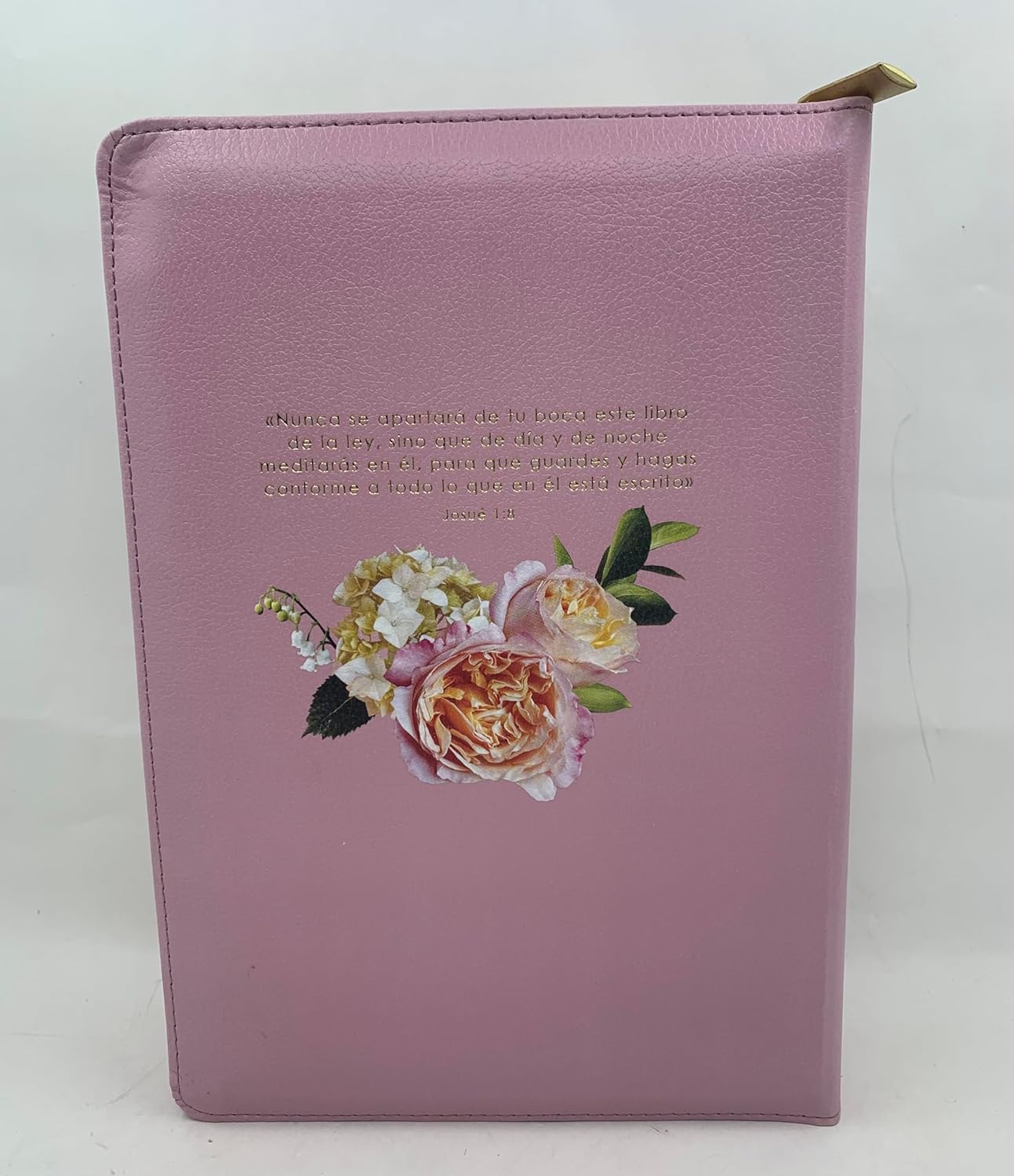 Biblia Letra Gigante para Mujer Manual 14 puntos con cierre RV1960 ROSA MALVA SIMILPIEL CON INDICE