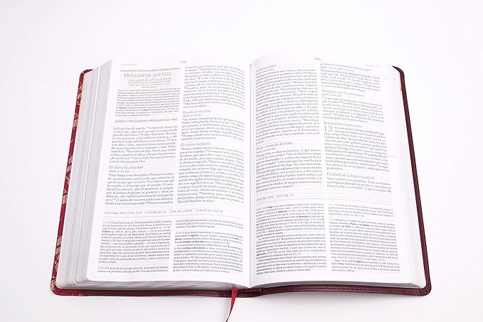 Biblia Reina Valera 1960 de Estudio para mujeres vino tinto-fucsia, símil piel