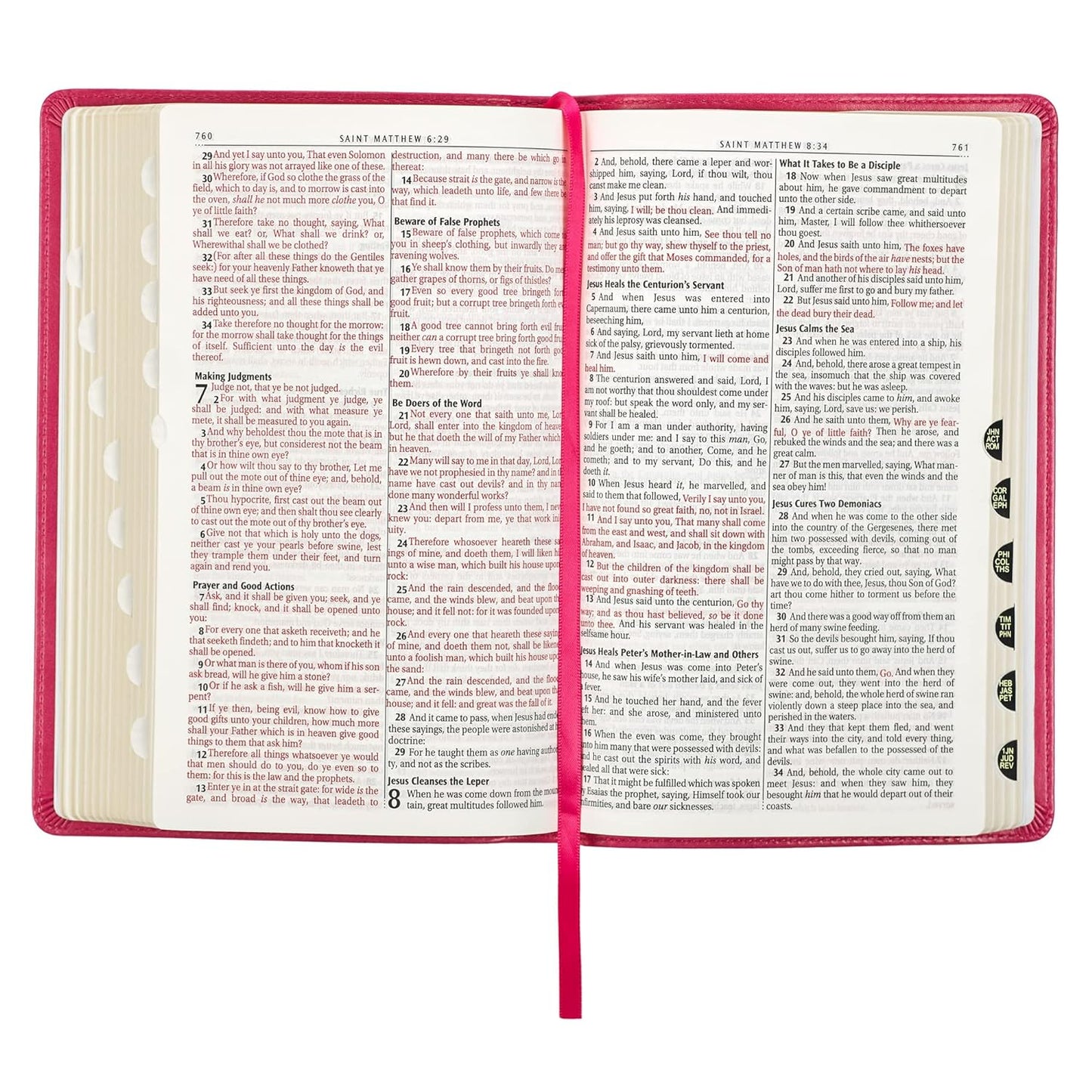 KJV Gift Edition Bible Pink