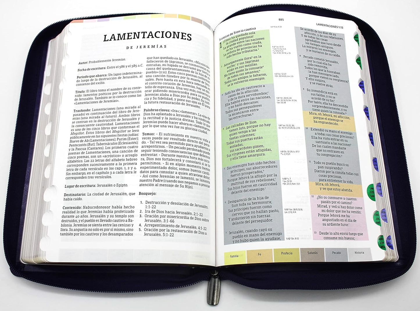 RVR 1960 Biblia de Estudio Scofield, tapa dura con índice