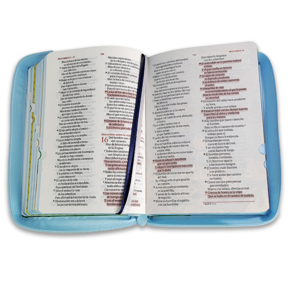 Biblia Ilustrada para Niños Compacta RV1960, imit. piel ovejita con índice
