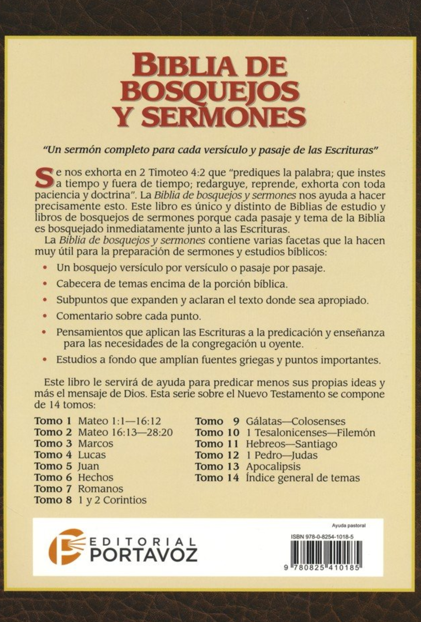 Biblia de Bosquejos y Sermones: Tomo 13 Apocalipsis – Tapa Blanda – Anónimo