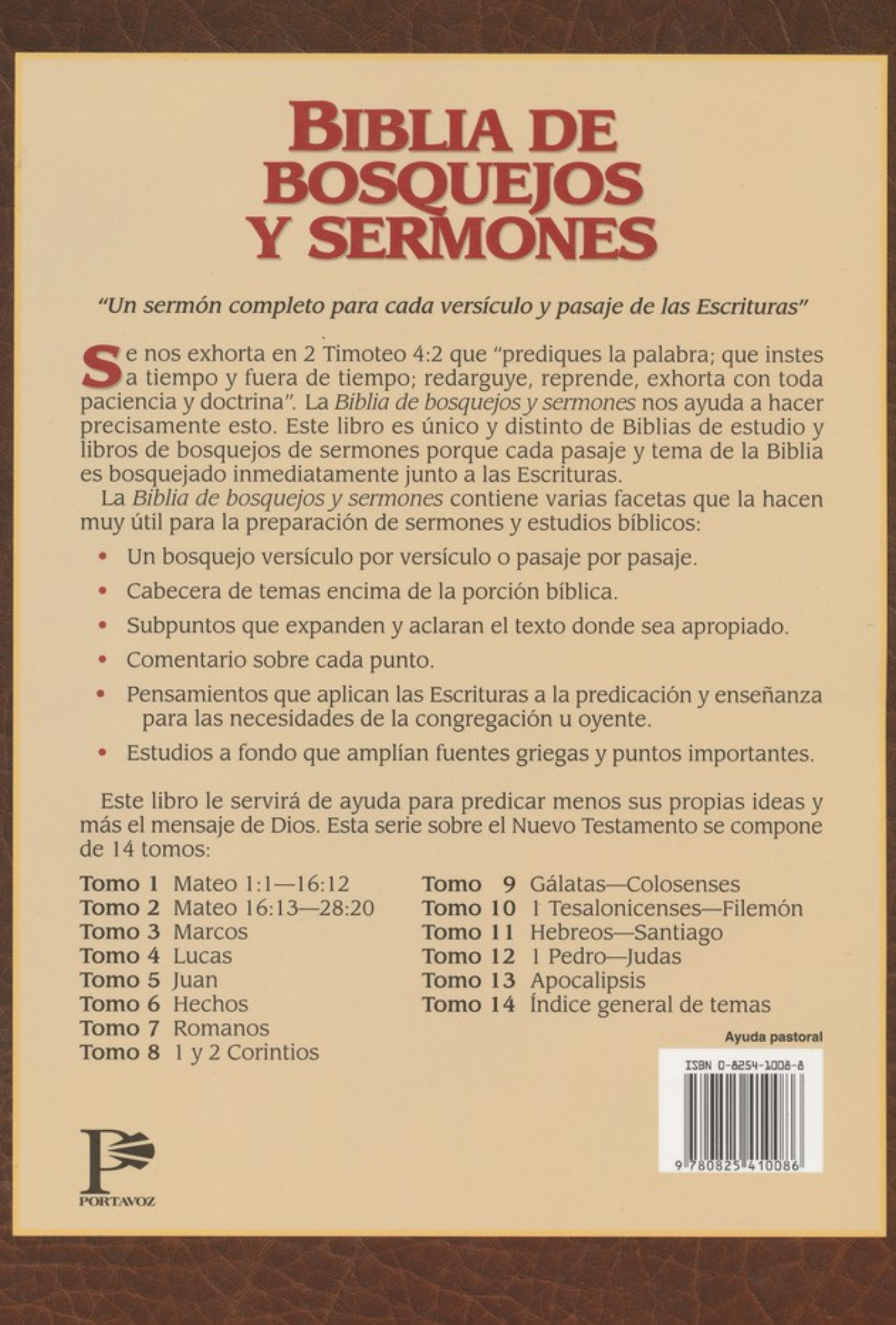 Biblia de Bosquejos y Sermones: Tomo 3 Marcos – Tapa Blanda – Anónimo