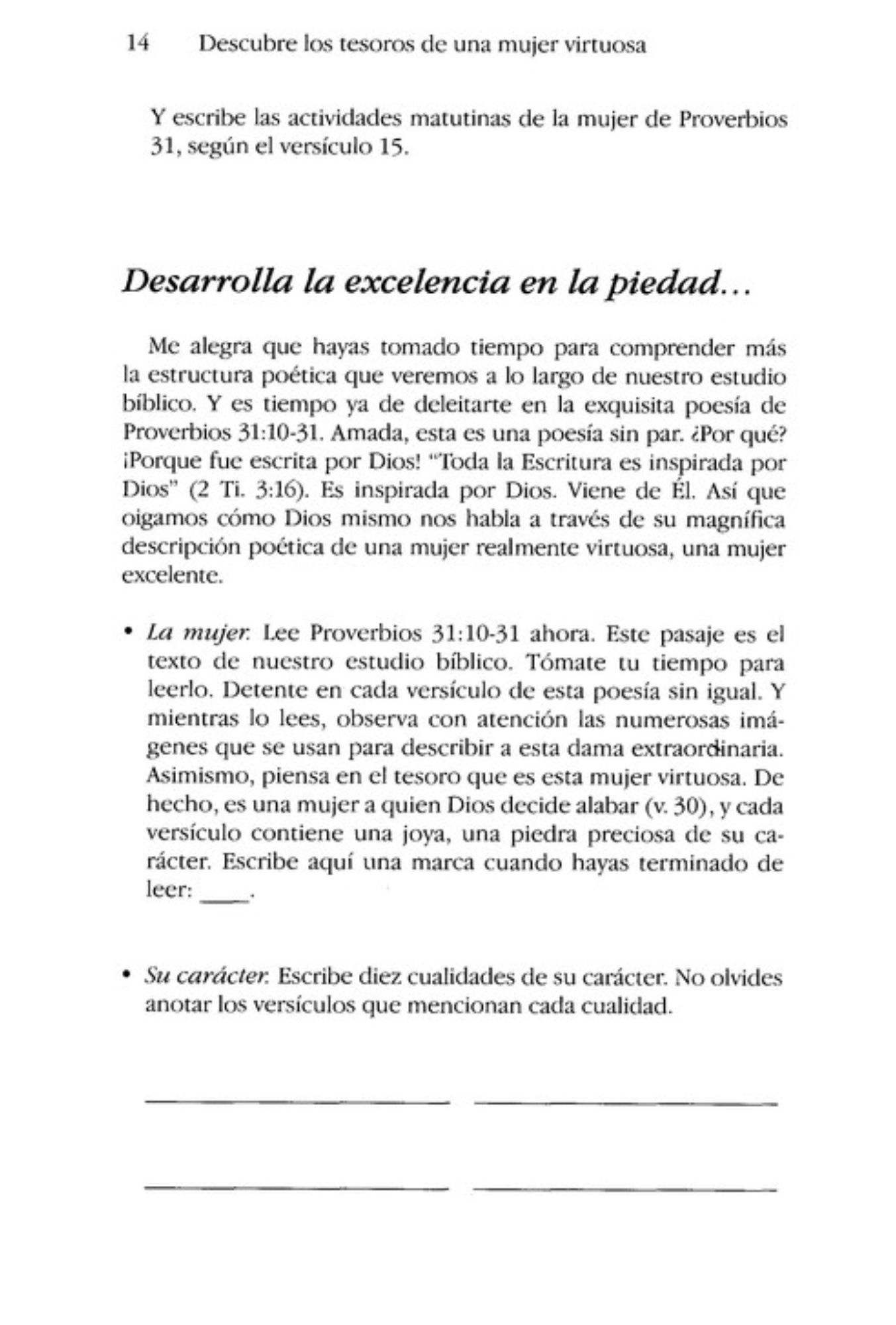 Proverbios 31 Descubre los Tesoros de una Mujer Virtuosa – Tapa Blanda – Elizabeth George