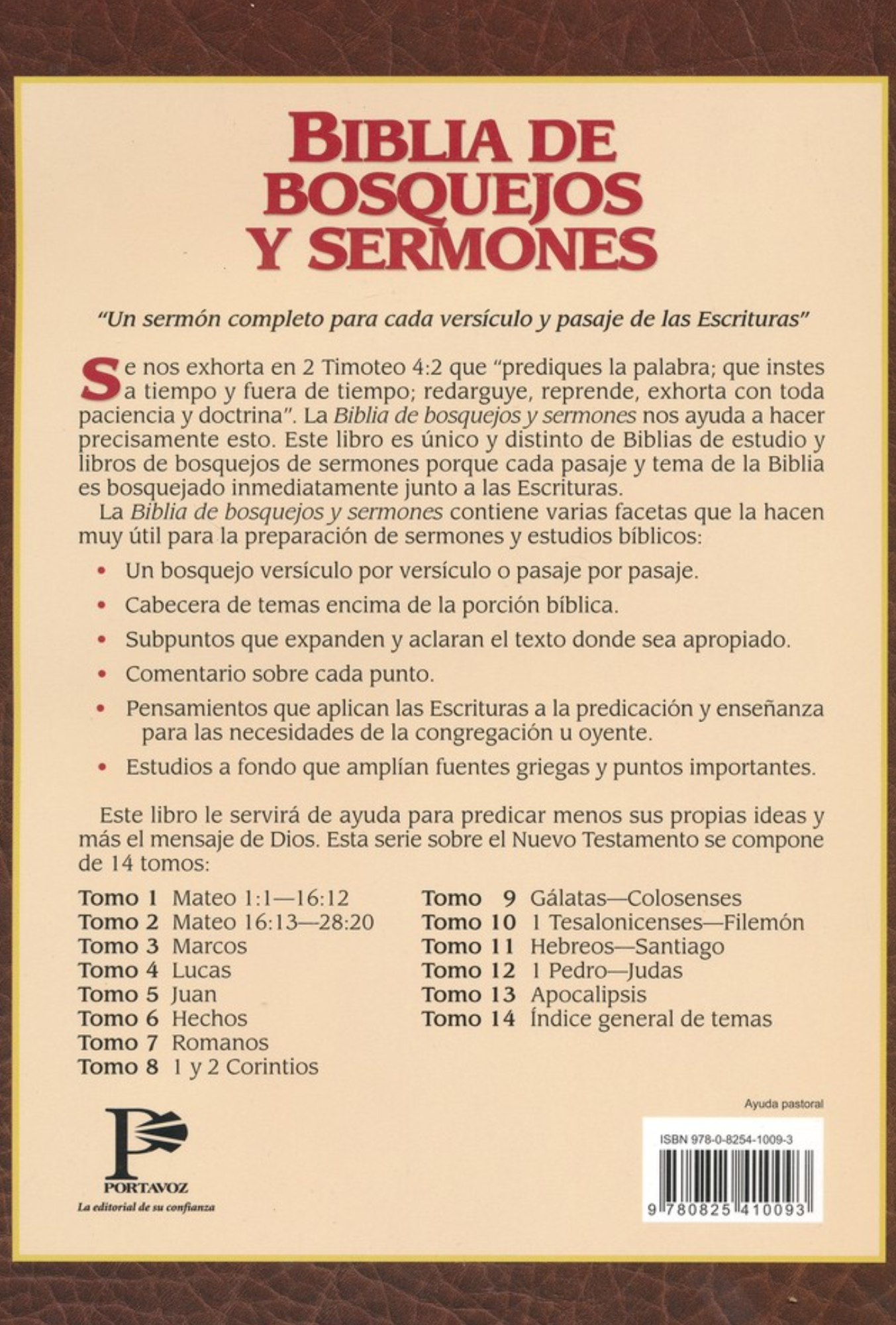 Biblia de Bosquejos y Sermones: Tomo 4 Lucas – Tapa Blanda – Anónimo