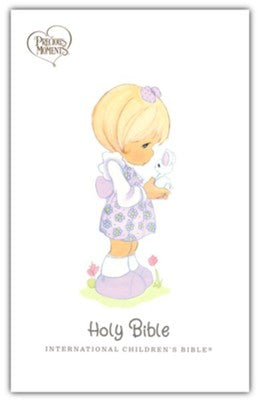ICB Precious Moments Bible--soft leather-look, pink