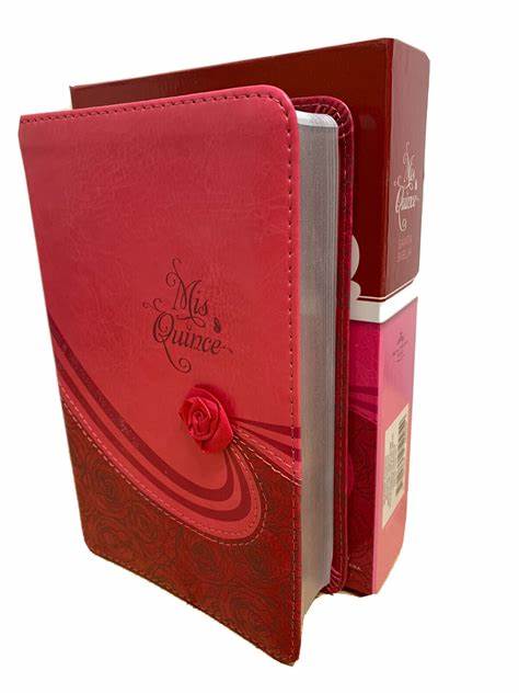 Biblia PARA QUINCEAÑERA Cóctel de Frambuesa Símil Piel REINA VALERA 1960