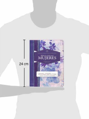 Biblia de Estudio Mujeres Tapa Dura Azul Floreado