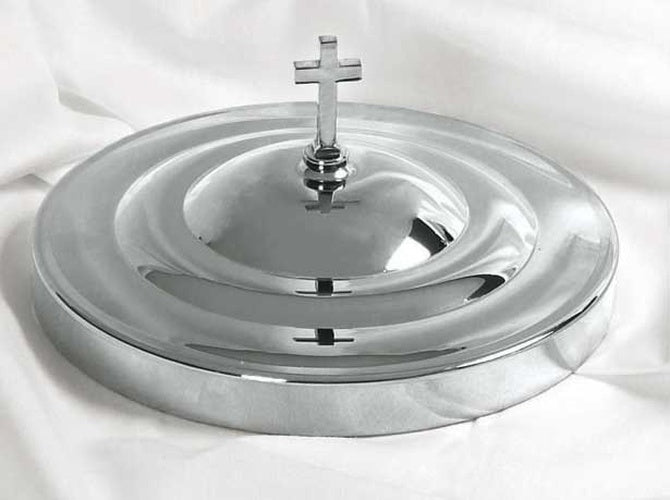 Silver Stainless Steel Bread Plate Cover