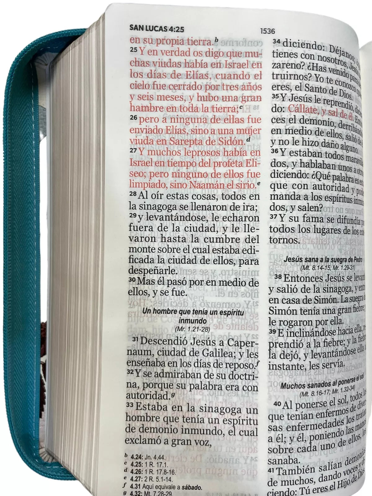 Biblia RVR60 Tamaño manual letra gigante i/piel Flores turquesa con cierre